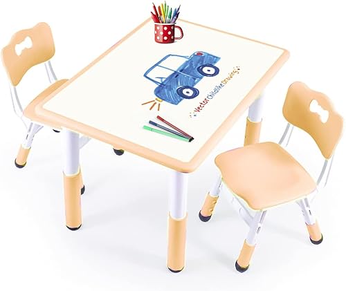 Mesa y sillas para niños, mesa y sillas para niños, mesa para niños (2 sillas), juego de mesa y silla para niños, juego de mesa y silla para niños