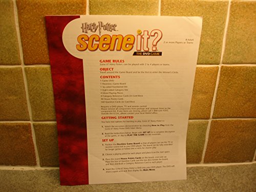 Harry Potter Scene It DVD Game With Bonus Images and Questions (2005 Edition) by Mattel - image 7