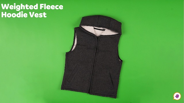 Amazon.com: Fun and Function - Weighted Fleece Hoodie Vest - Kids