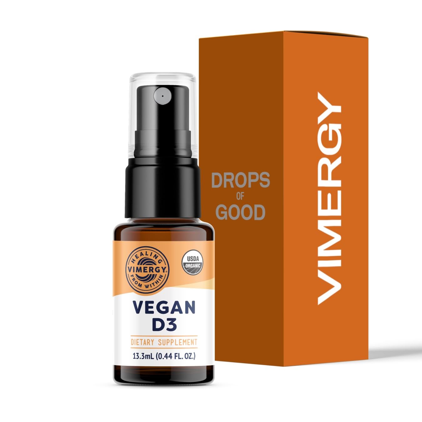 Vimergy Vegan D3 – Benefits Immune Function* – USDA Certified Organic, Vegan, Gluten-Free – 1000IU/Servings, 96 Servings