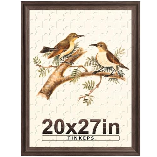 Image of 20x27 Walnut Brown Poster Frame, Vintage Wide Edge, Wall Decor