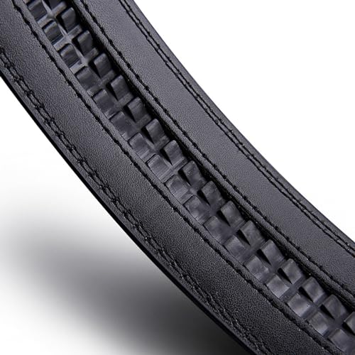 No Buckle Belt Leather Automatic Belt Leather Belt Without Buckle For Men Belt No Buckle Men Waistband Pant Belt3