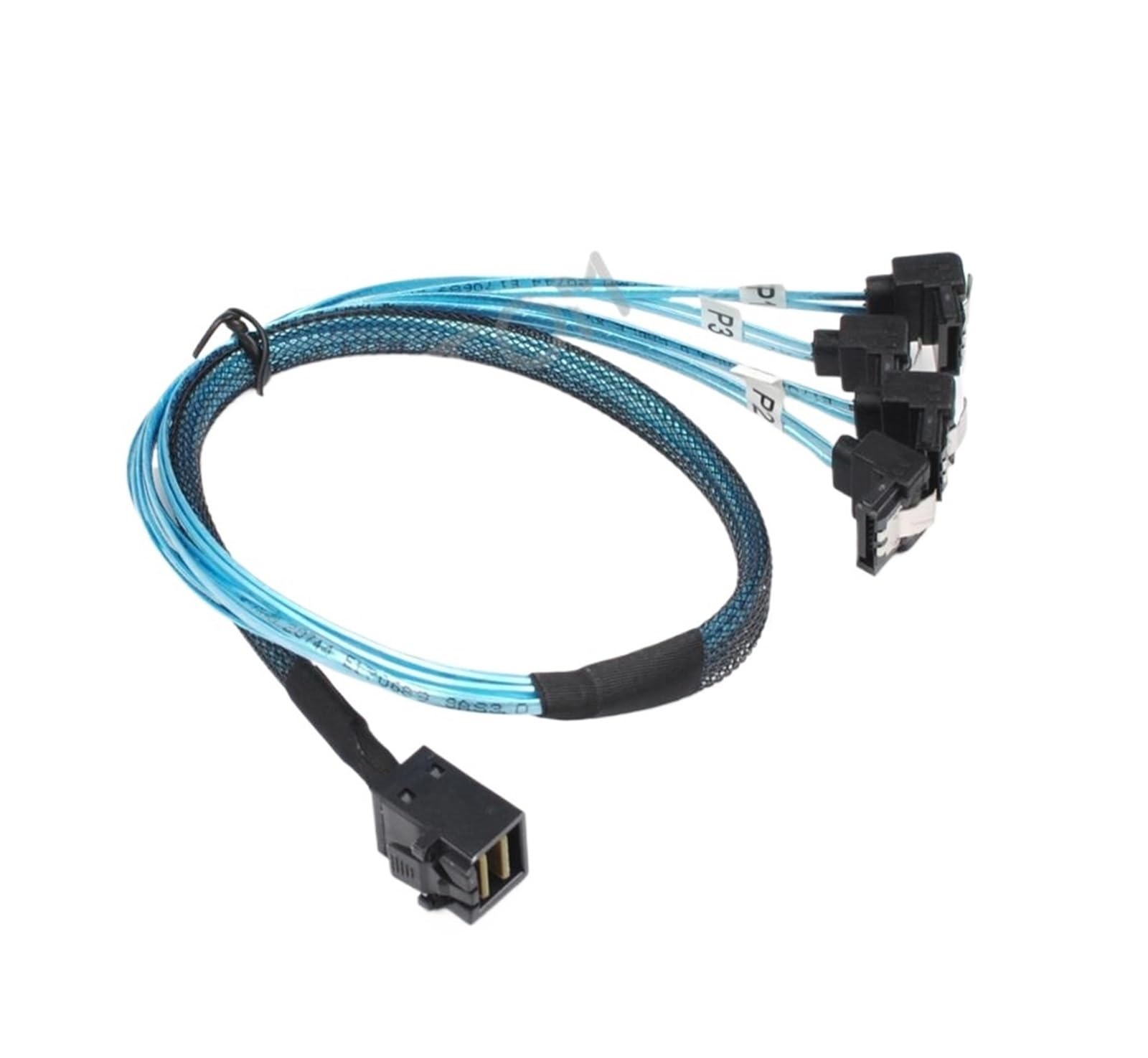 Cavo interno MI-N SAS SFF-8643 a 4 x SATA ad angolo retto da 90 gradi Linea di trasmissione del server dati disco rigido HD 36P 12 Gb/s 50 CM