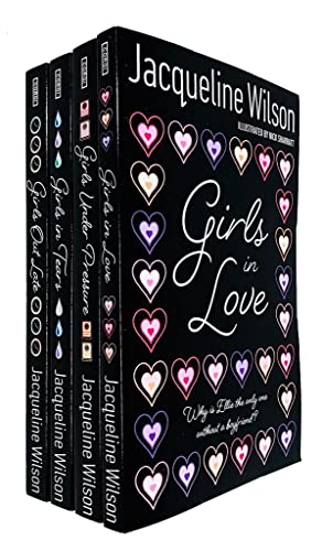 Jacqueline Wilson Girls Series 4 Books Collection Set (Girls in Love, Girls in Tears, Girls Under Pressure, Girls Out Late)