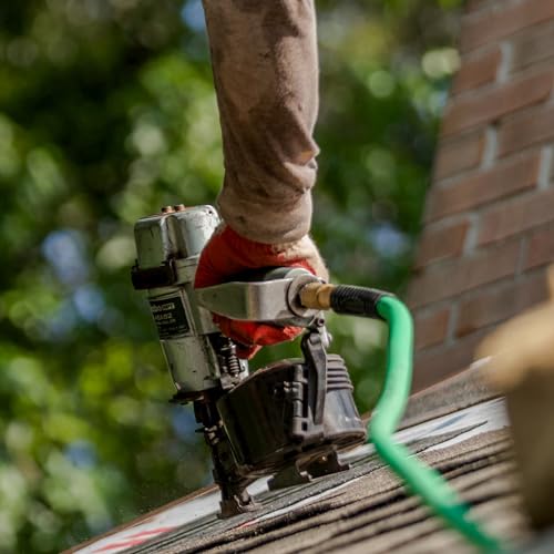 Image of Metabo HPT Pneumatic Roofing Nailer + 18V Impact Driver Pro Bundle Kit, 1-3 /4-Inch Coil Roofing Nailer with BONUS 18V Triple Hammer Impact Driver Kit, KNV45AB2
