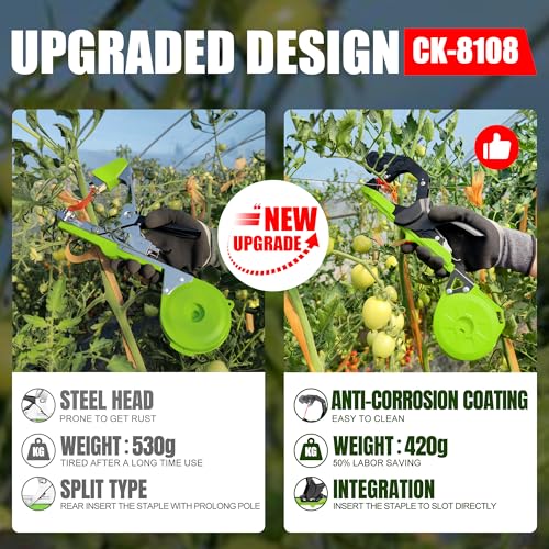 Máquina atadora para plantas Cekegon con 20 rollos cinta verde miniatura 3