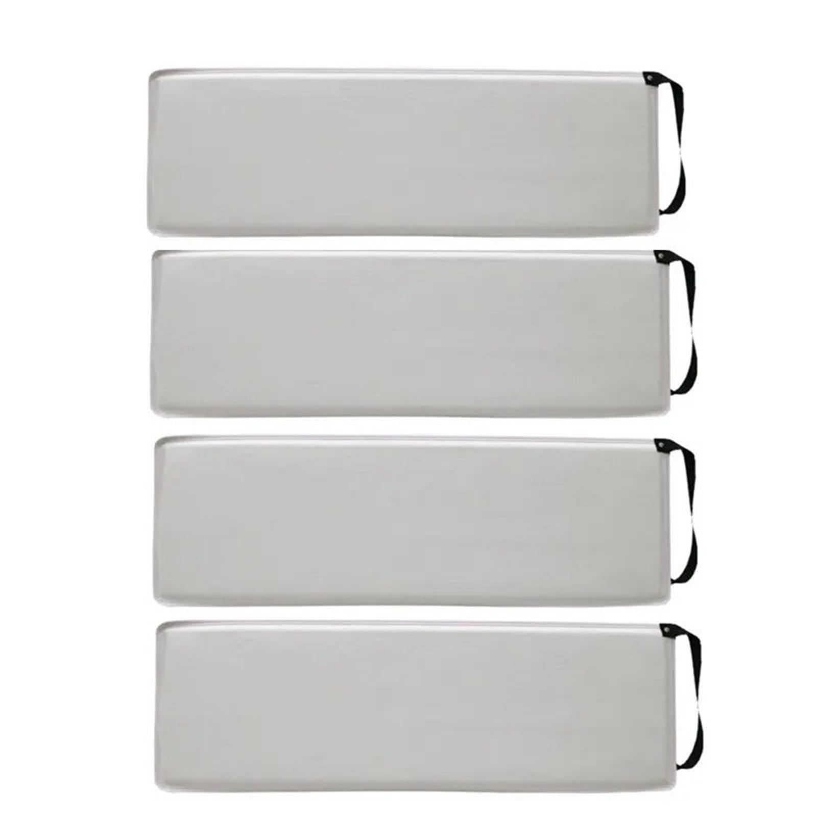 Taśma samoprzylepna do karoserii, odporna na zarysowania, magnetyczna, żelazna osłona boczna drzwi, dekoracyjna, antykolizyjna(White 4PCS)