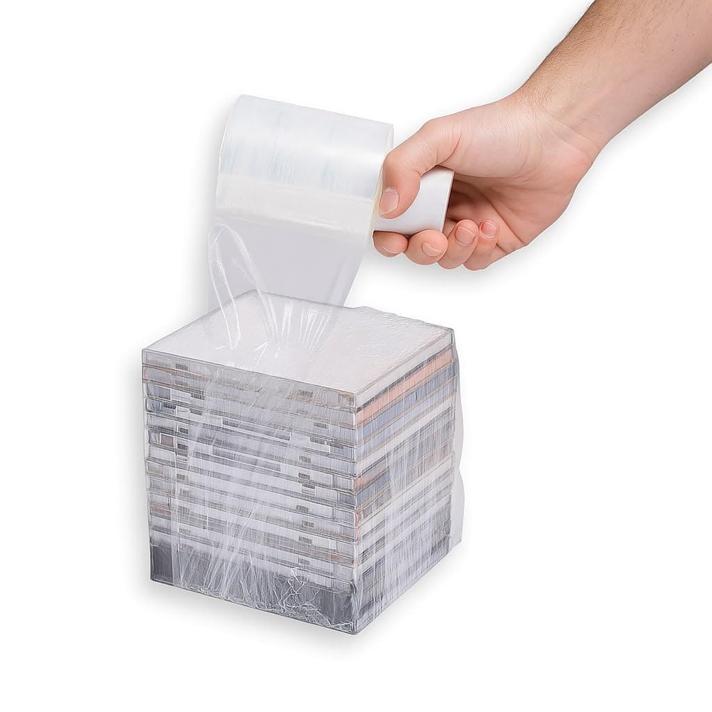 TELECAJAS | MiniFilm GO Estirable Transparente | Film de Embalaje para Retractilar y Envolver Productos | Protección en Logística | Resistente y Fácil de Usar | 100 ml - Peso 270 gr | Pack de 40