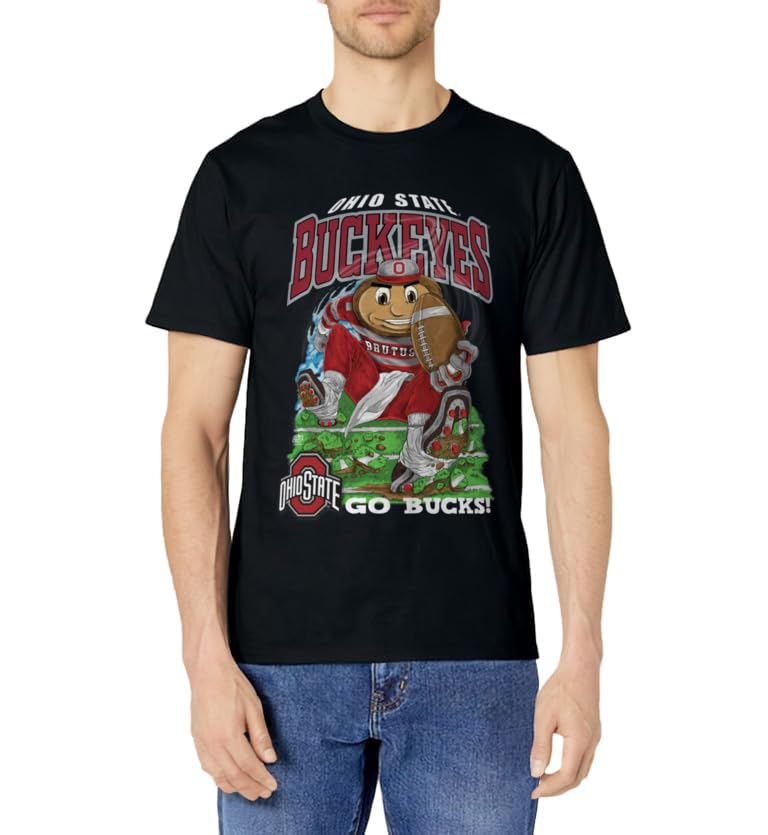 Ohio State Buckeyes Vintage Football Brutus T-Shirt