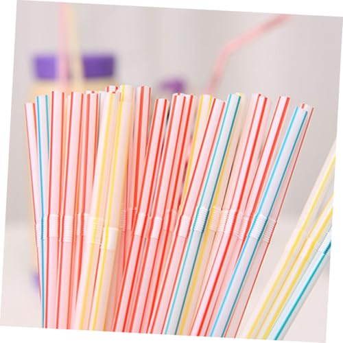Pitillos flexibles de plástico PP desechables 600 pcs miniatura 2