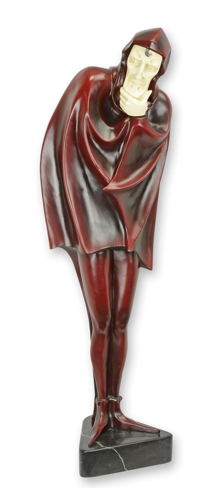 aubaho Sculpture Bronze Mephistopheles After Roland Paris Replica Retro Design Decoration