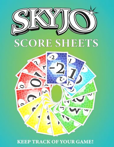 Skyjo Score Sheet: 120 Large Score Pads for Scorekeeping