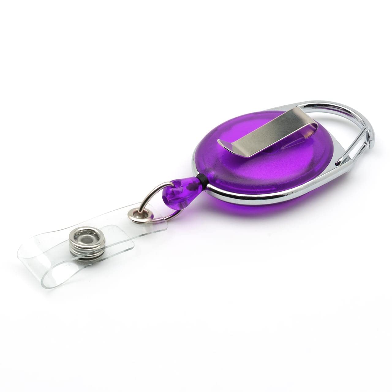 Violett Ausweisjojo Schlüssel JoJo mit Gürtel Clip Spulen 100 Stück, Ausweis für ID Badge Holder Yoyo Einziehbarer Kartenhalter Schlüsselkarten Schlüsselanhänger Set Schlüsselring Retractable