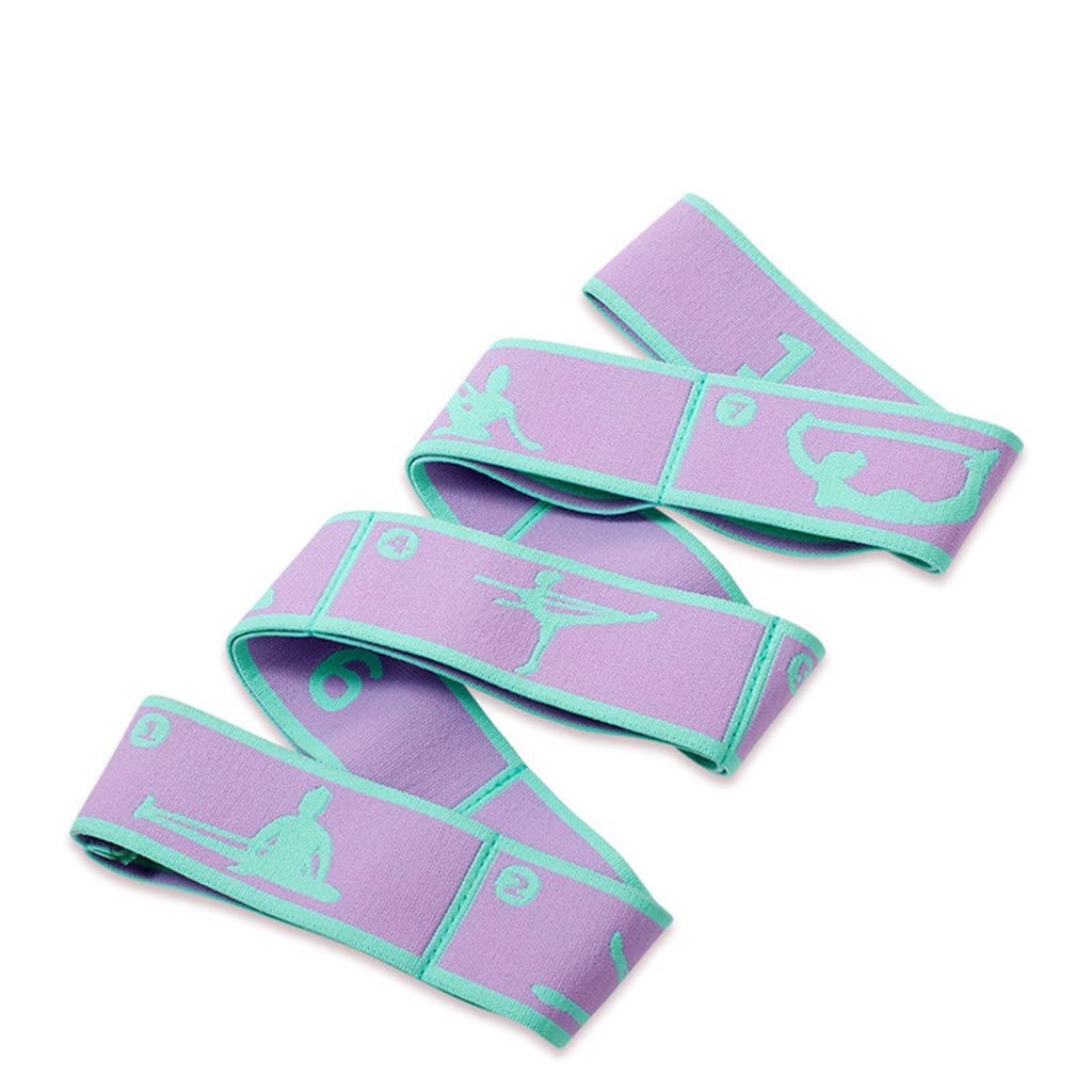 Multifunctional Dance Yoga Auxiliary Elastic Band Adult Latin Training Elastic Band Beginner Yoga Resistance Band Color E Size