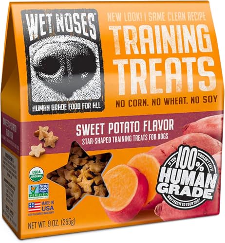 Wet Noses Little Stars Sweet Potato Organic Dog Training Treats, 9-Ounce