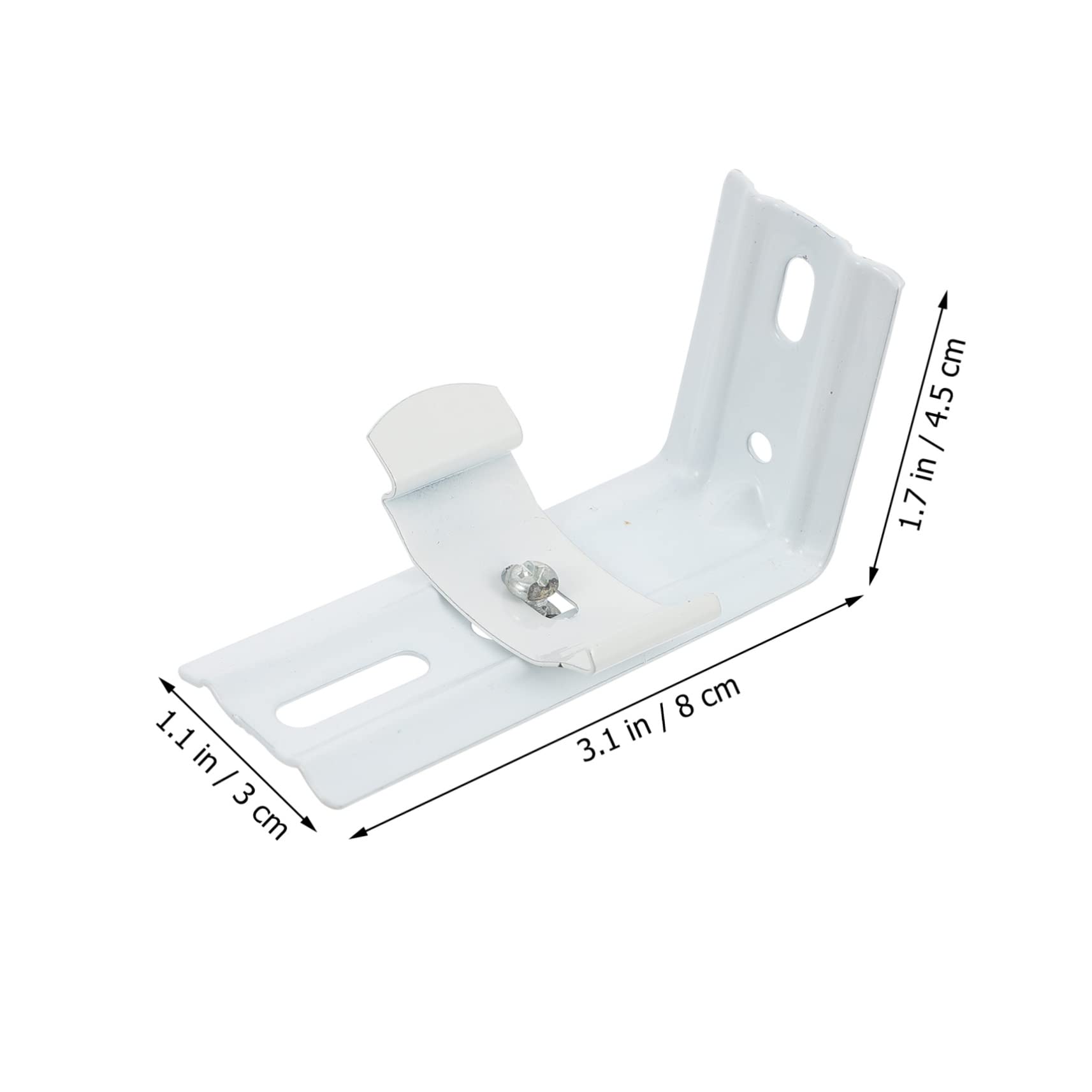 Ipetboom 4Pcs Curtain Brackets for Easy Installation Side Mounted Support for Home Decor for Blinds Curtain Rods Versatile Wall Mounted