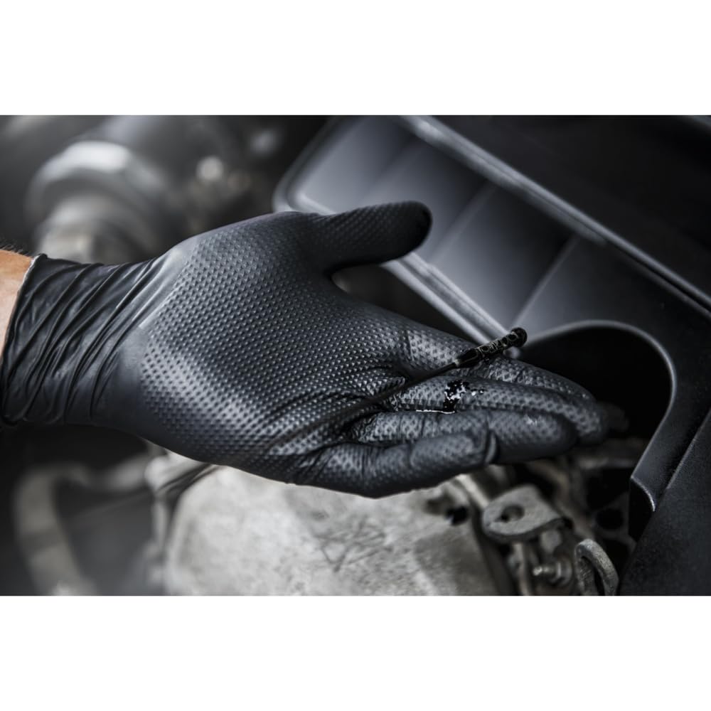 MERCATOR Gant Nitrile Noir Gogrip Taille S distributeur de 100
