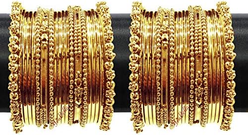 YouBella Jewellery Traditional Gold Plated Bracelet Bangles Set for Girls and Women
