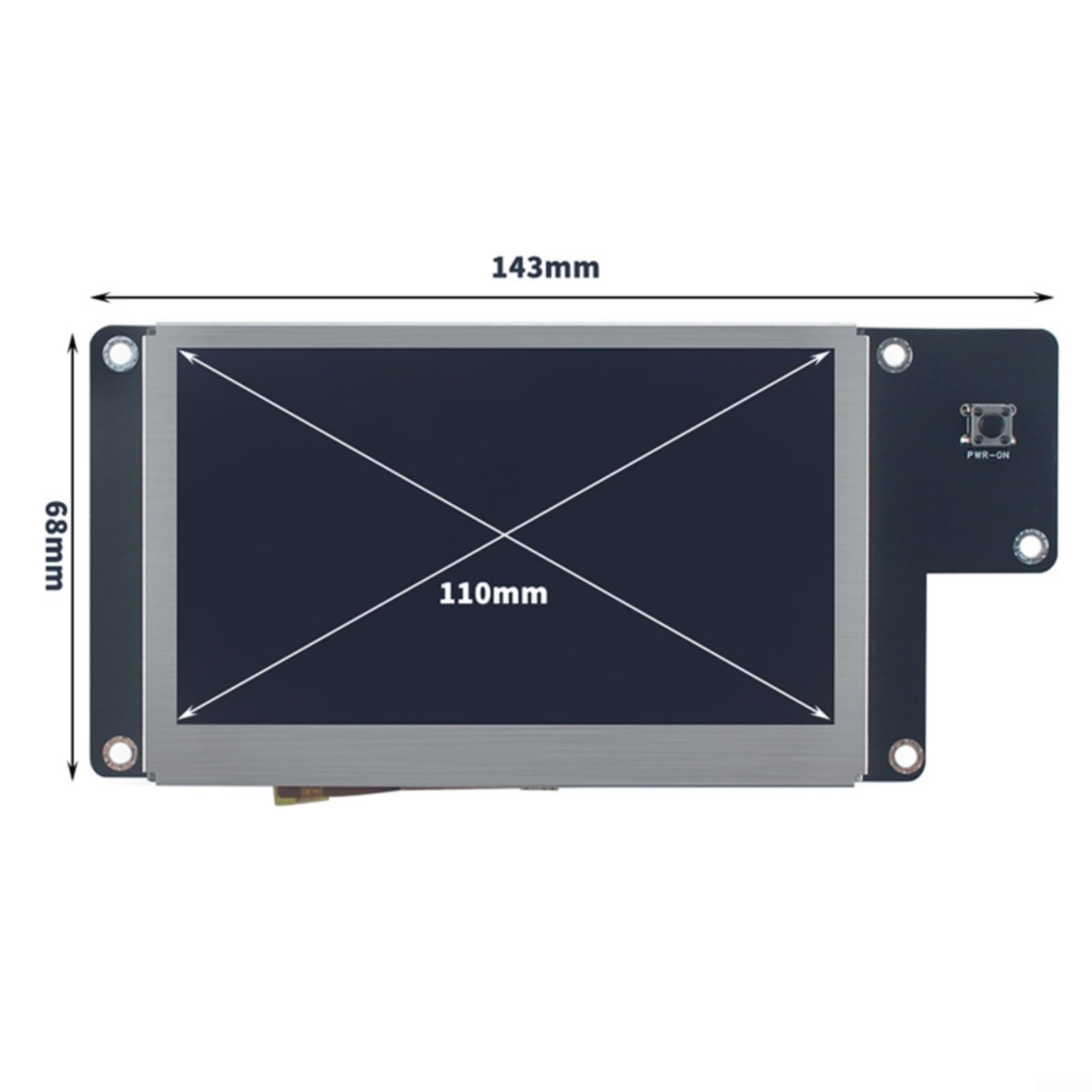 Scheda driver di ricambio per display Flashforge Adventurer 5M Pro, controllo dello schermo in metallo con superficie antigraffio