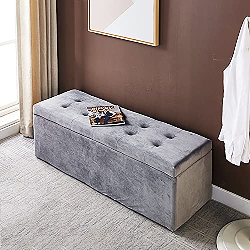 Banc de repos confortable rembourré au design moderne gris texturé
