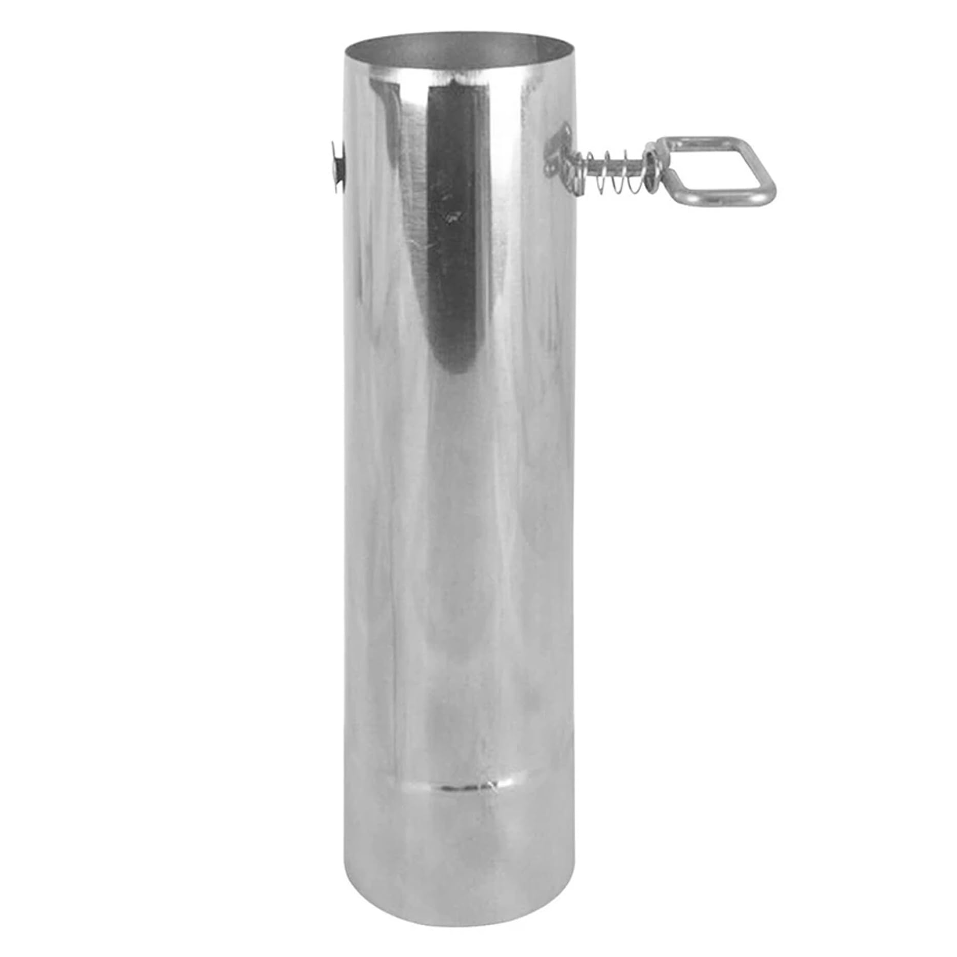 Tuyau de poêle 2,4 pouces en acier inoxydable avec clapet d'amortisseur pour tente de camping