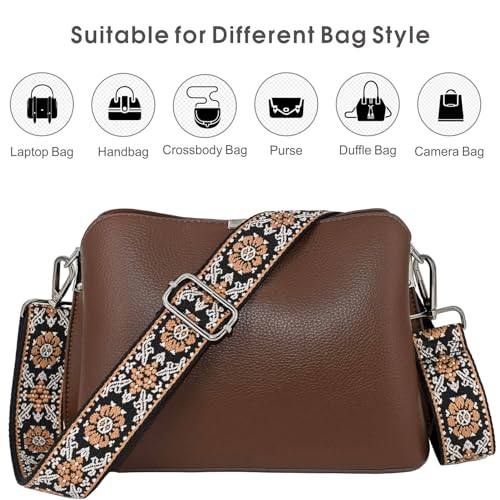 Image of Replacement Purse Strap Shoulder Strap Adjustable Crossbody Strap for Women Crossbody Wide Shoulder Bag
