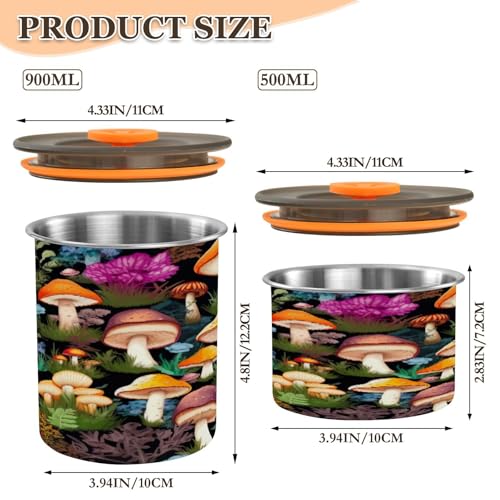 Envase de Café Hermético de Acero Inoxidable 30oz miniatura 2