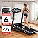 Laufhome Foldable Treadmill for Home, Treadmill with Auto Incline, Running Machine for Heavy People 14km/h, 4.5HP, Heart-rate Sensor & LCD Display& Bluetooth App,95% Pre-assembled