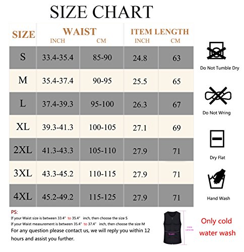 Eleady Men's Sauna Sweat Vest Weight Loss Waist Trainer (Black Sauna Tank Top Men, L)