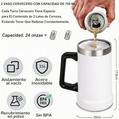 Opiniones y reviews de Tarro de cerveza blanco y negro los mejores 5. 12 Imagen adicional