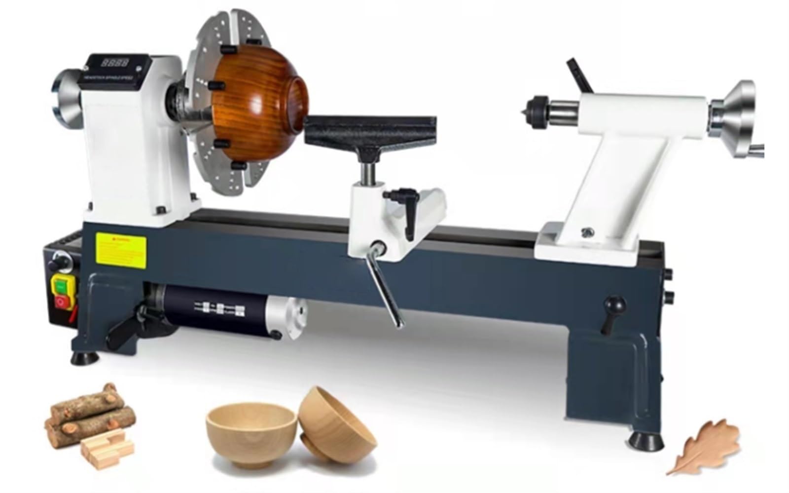 Amazon | 23.22*5インチミニ木工旋盤、変圧器付き、木工用CNCマシン、3