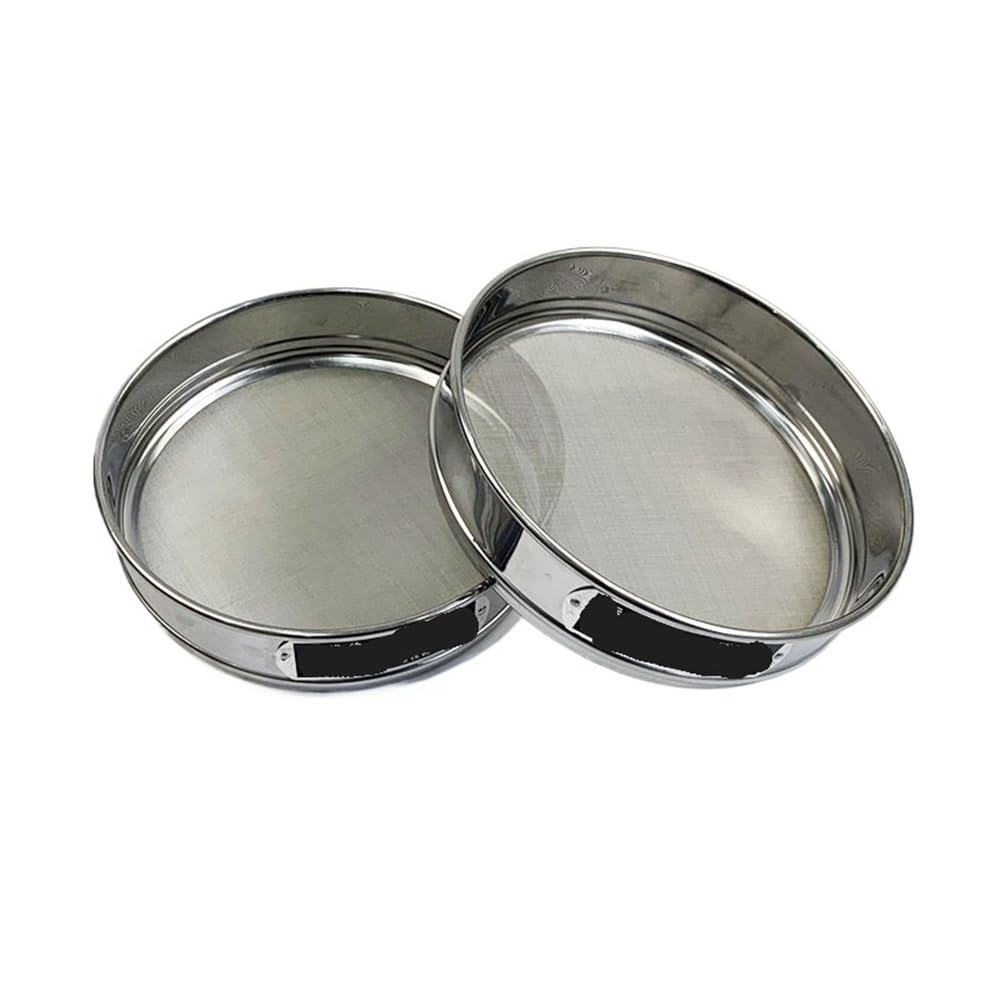 Filtro de harina Tamiz de prueba acero inoxidable for laboratorio, diámetro 30 cm, agujero redondo, apertura tamiz harina 0,075-2 mm, 1 unidad(0.075mm)