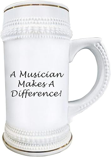 Miniatura 2 de Appreciation Gifts Idea for Musician Beer Stein Mug 22oz Ceramic Novelty Drinkware - Melophile Music Lover Enthusiast Melo Phile Musicophile