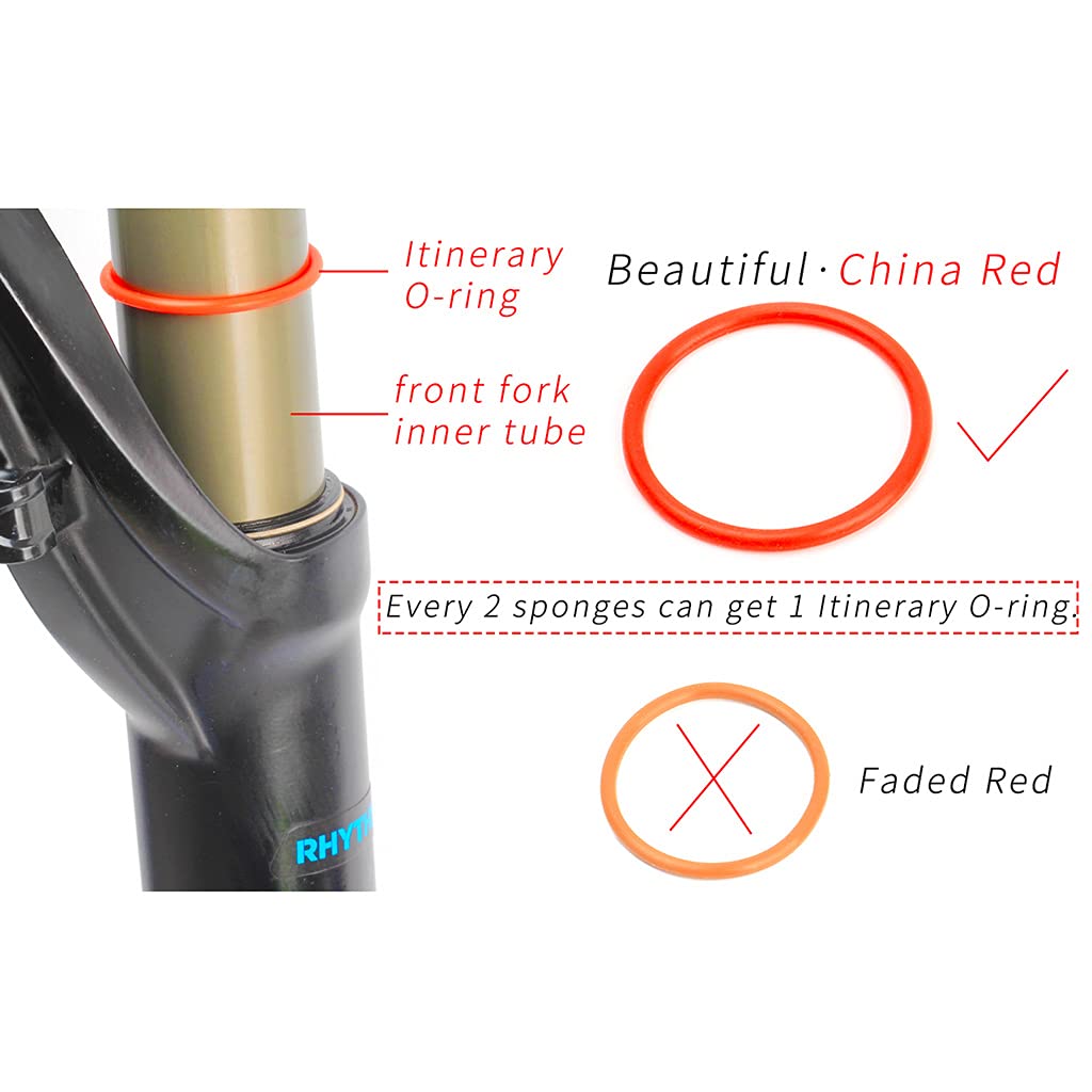 HVRFJXI 4 Tailles Mousse Étanchéité Fourche Vélo 32/34/35/36 Mm - Anneaux Absorbants Huile Pour Suspension