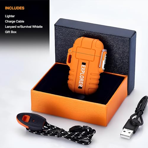 Encendedor eléctrico recargable USB ELK naranja miniatura 6