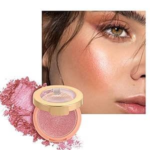 Oulac Shimmering Cream Blusher for Cheeks,Brighten Skin As Highlighter Makeup, Shimmer Blusher,Buildable and Vegan…