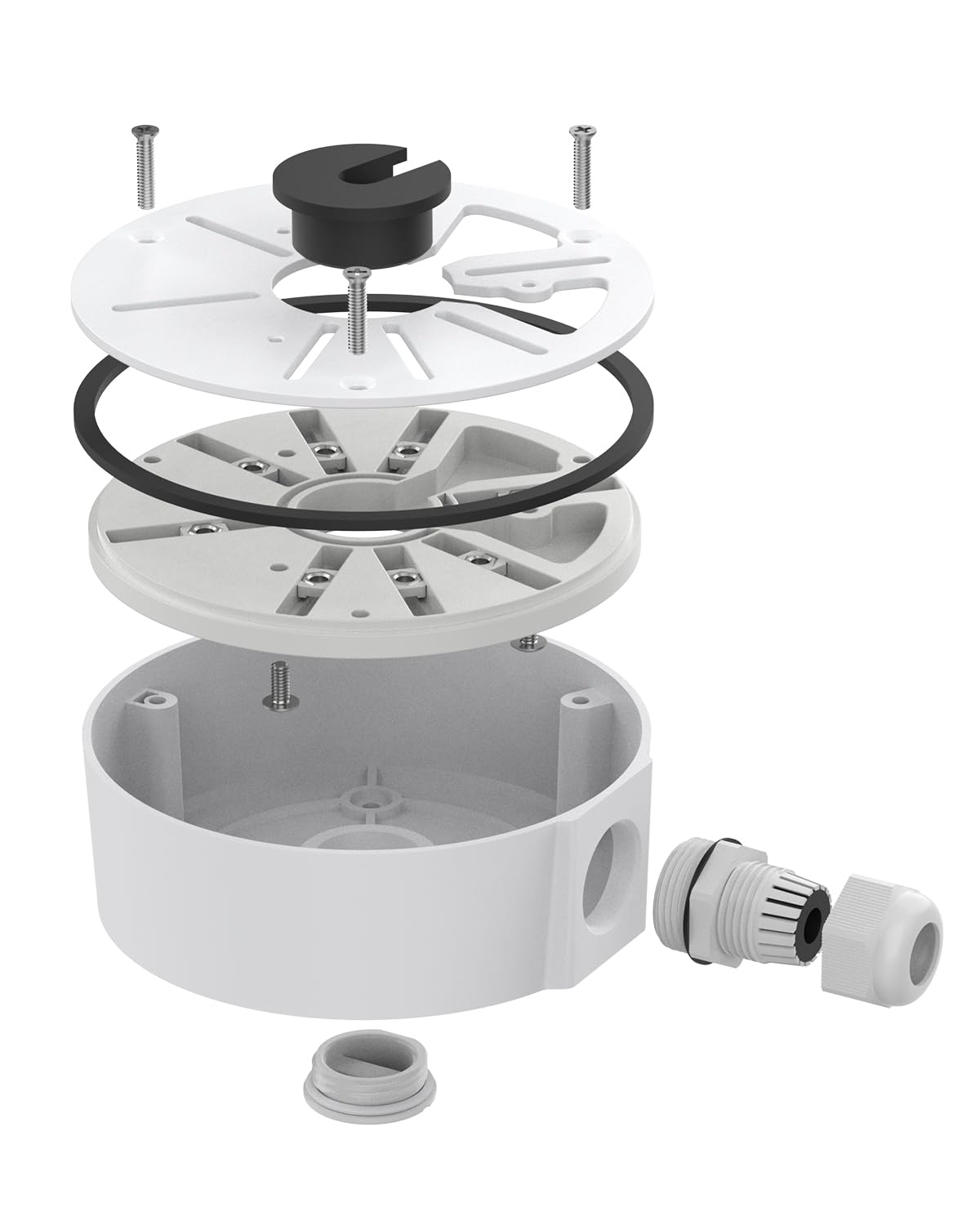 HEALSOPTHY Wasserdichte Anschlussdose - Aluminium Für Überwachungskameras