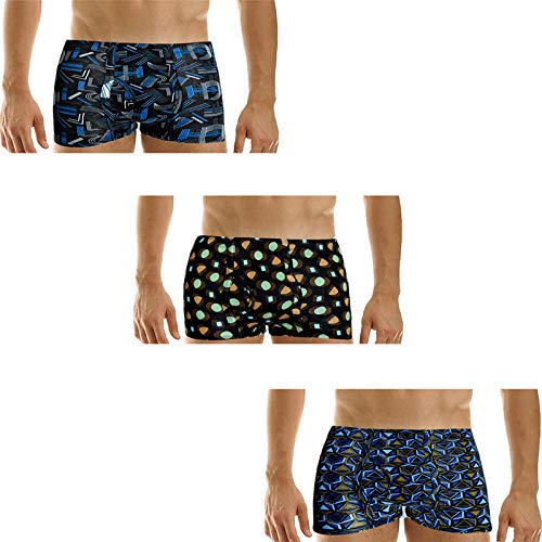 eraaMen's Cotton Trunks (Pack of 3) (E_O_N_85_3_Multi-Coloured_85 Cms)