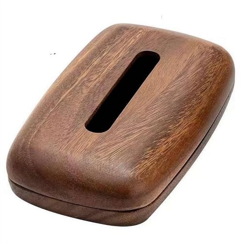 Solid Wood Tissue Box, New Chinese Style Napkin Holder, Walnut Design for Home Office Hotel Decor, Handcrafted and Elegant Storage Solution.