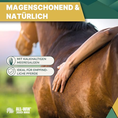 ALL-WIN Horse Mucosal Care 15 kg | Getreidefreies Pferdefutter ohne Zuckerzusatz | Pferdemüsli mit Meeresalgen & Aminosäuren | Für magenempfindliche Pferde & gesunde Verdauung