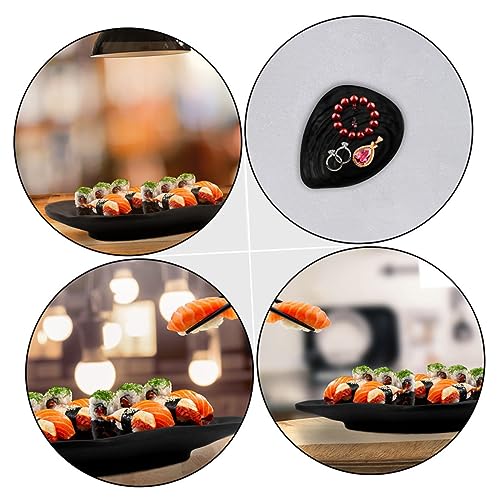 2 Platos Sushi Negros PRETYZOOM miniatura 4