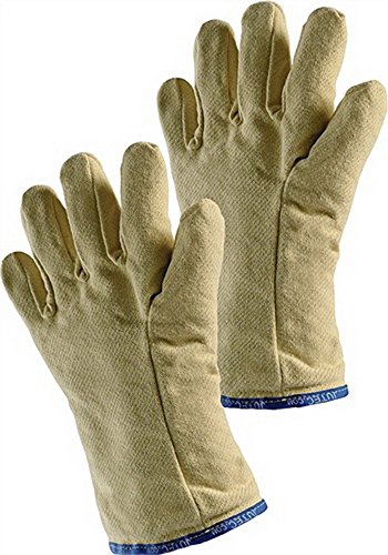Jutec Hitzehandschuhe, L.30cm / max.500° (kurzfristig) / Aramid 5-Finger Jutec mit Isolation