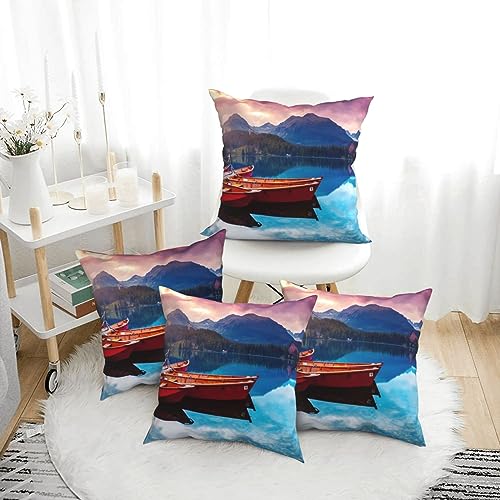 Housse de coussin lac 40x40 cm BAFAFA douce pour deco salon