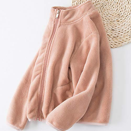 KESYOO Casaco de LÃ£ para Meninas Fuzzy Casaco Infantil Sherpa Casaco Quente de Inverno para CrianÃ§