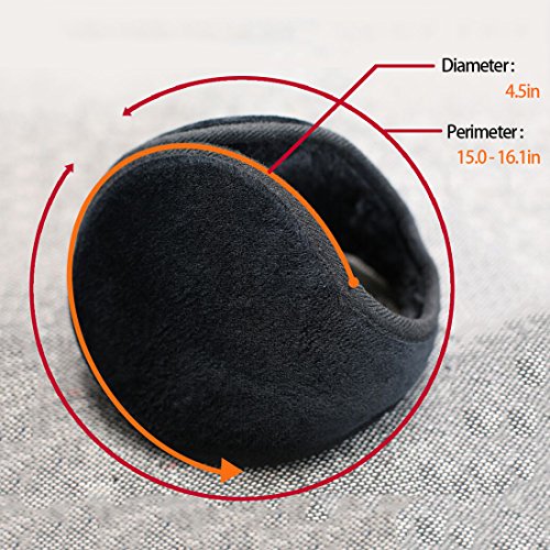 Unisex Earmuffs Sherpa Fleece Lined Compact Winter Earmuffs Ear Warmers2