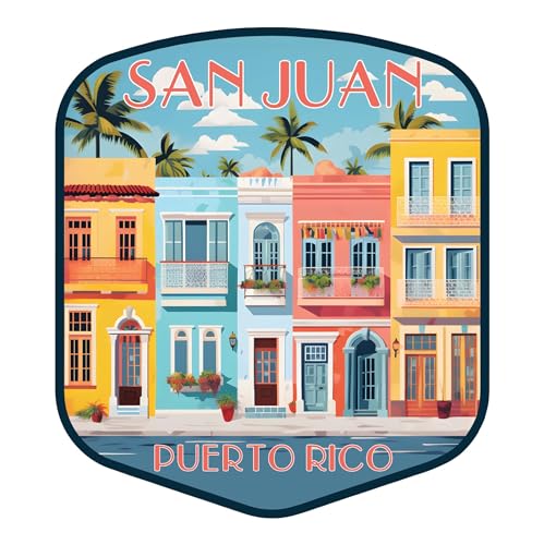 Imán Decorativo Souvenir San Juan Puerto Rico 2 Pulgadas