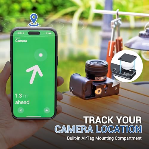Image of JJC GP-X2 Metal Hand Grip Extension for Sony A7CII A7CR Camera(Not for A7C) | Anti-Slip Pad, with Airtag Holder, Arca Swiss Quick Release Plate, 1 /4 inch-20 Tripod Hole & Hand Strap Hole