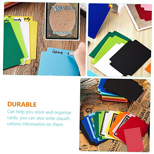 Totority 24Pcs Cartões De Jogo De Cartas Pp Suprimentos Divisores De Cartão Fosco Divisores De Cartã