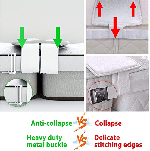 Bettbrücken-Umwandlungs-Set für Doppelbetten in King-Size-Bett, Doppelbett-Verbindung, King-Size-Bett, Matratzenanschluss für Gäste, Übernachtungen und Familienfeiern, Bettbrücken-Set, 1 - Image 3