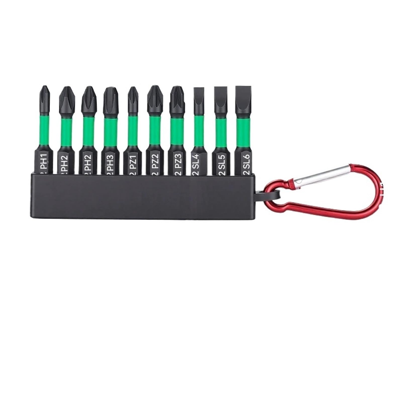 Yanyaxm Phillips Slotted 10Pcs Impact Torx Drill Bit Set Hex Head Shank Magnetic Screw Driver Crewdriver Bits Electric Tools